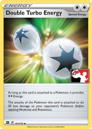 'Pokemon - 'Double Turbo Energy (Cosmos Holo) 151/172  - Holofoil Prize Pack Series Cards - Uncommon