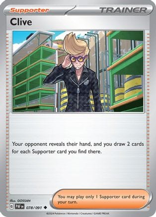 'Pokemon - 'Clive 078/091  SV Paldean Fates - Uncommon