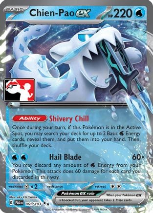 'Pokemon - 'Chien-Pao ex 061/193  - Holofoil Prize Pack Series Cards - Double Rare