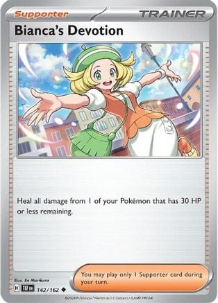 'Pokemon - 'Bianca's Devotion 142/162  SV05 Temporal Forces - Uncommon