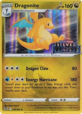 'Pokemon - 'Dragonite (Silver Tempest Stamped) 131  - Holofoil SWSH Sword & Shield Promo Cards - Holo Rare