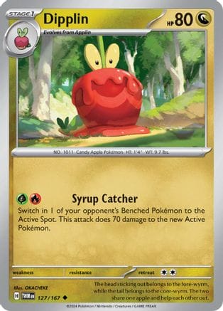 'Pokemon - 'Dipplin 127/167  SV06 Twilight Masquerade - Uncommon