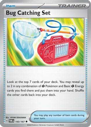 'Pokemon - 'Bug Catching Set 143/167  - Reverse Holofoil SV06 Twilight Masquerade - Uncommon