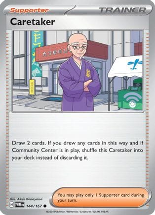 'Pokemon - 'Caretaker 144/167  SV06 Twilight Masquerade - Common
