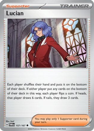 'Pokemon - 'Lucian 157/167  SV06 Twilight Masquerade - Uncommon