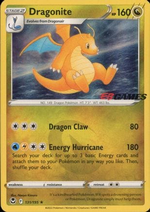 'Pokemon - 'Dragonite 131/195  - Holofoil Miscellaneous Cards & Products - Promo