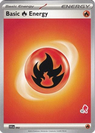 'Pokemon - 'Basic Fire Energy - Armarouge 9 002  Battle Academy 2024 - Unconfirmed