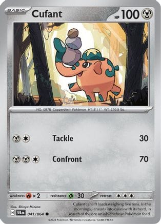 'Pokemon - 'Cufant 041/064  SV Shrouded Fable - Common