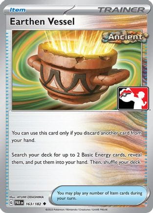 'Pokemon - 'Earthen Vessel 163/182  - Holofoil Prize Pack Series Cards - Uncommon