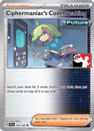 'Pokemon - 'Ciphermaniac's Codebreaking 145/162  - Holofoil Prize Pack Series Cards - Uncommon