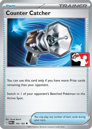 'Pokemon - 'Counter Catcher 160/182  - Holofoil Prize Pack Series Cards - Uncommon