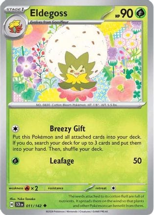 'Pokemon - 'Eldegoss 011/142  SV07 Stellar Crown - Uncommon