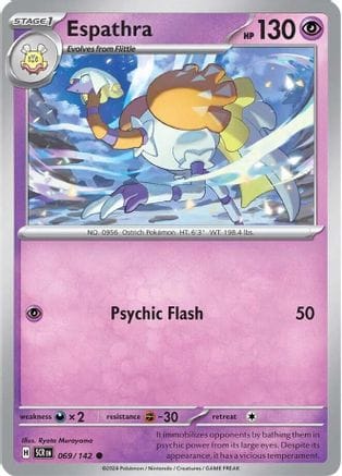 'Pokemon - 'Espathra 069/142  SV07 Stellar Crown - Common