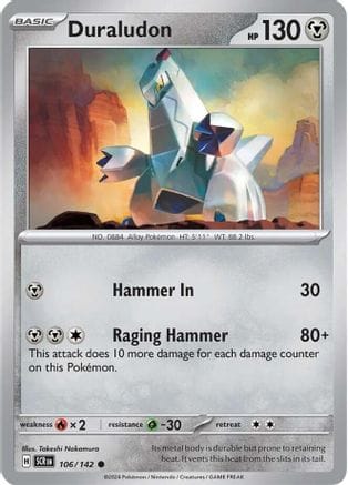 'Pokemon - 'Duraludon 106/142  SV07 Stellar Crown - Common