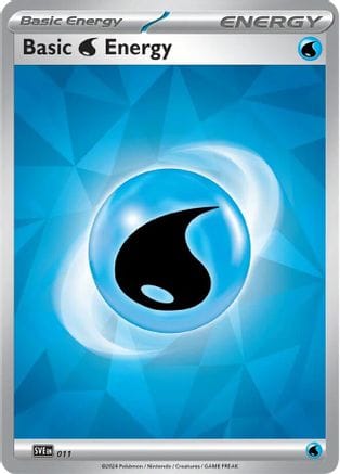 'Pokemon - 'Basic Water Energy 011  SVE Scarlet & Violet Energies - Common