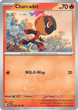 'Pokemon - 'Charcadet 032/191  SV08 Surging Sparks - Common