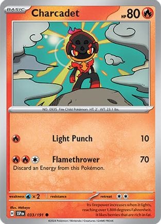 'Pokemon - 'Charcadet 033/191  SV08 Surging Sparks - Common