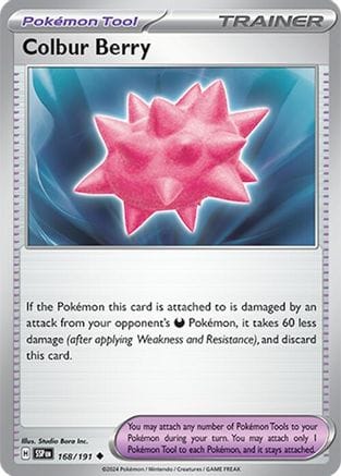 'Pokemon - 'Colbur Berry 168/191  SV08 Surging Sparks - Uncommon