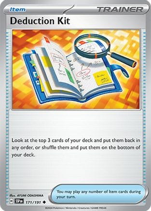 'Pokemon - 'Deduction Kit 171/191  SV08 Surging Sparks - Uncommon