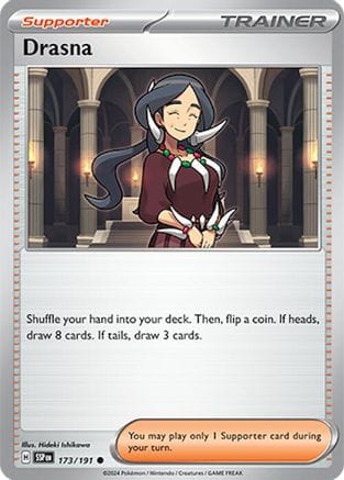 'Pokemon - 'Drasna 173/191  SV08 Surging Sparks - Common
