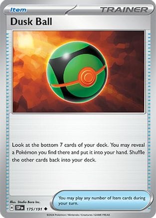 'Pokemon - 'Dusk Ball 175/191  SV08 Surging Sparks - Uncommon