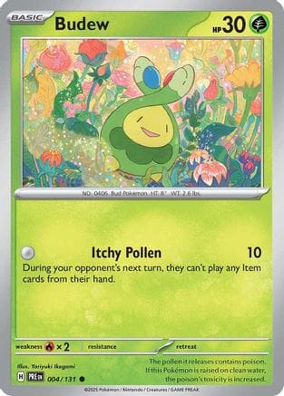 'Pokemon - 'Budew 004/131  SV Prismatic Evolutions - Common