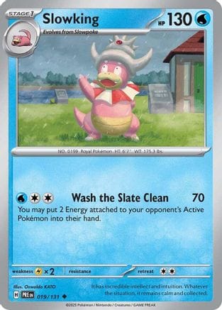 'Pokemon - 'Slowking 019/131  - Reverse Holofoil SV Prismatic Evolutions - Uncommon