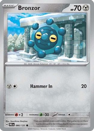 'Pokemon - 'Bronzor 066/131  SV Prismatic Evolutions - Common