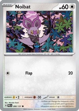 'Pokemon - 'Noibat 090/131  SV Prismatic Evolutions - Common