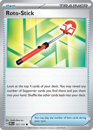 'Pokemon - 'Roto-Stick 127/131  SV Prismatic Evolutions - Common