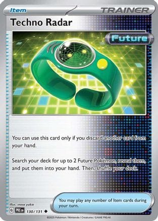 'Pokemon - 'Techno Radar 130/131  - Reverse Holofoil SV Prismatic Evolutions - Uncommon
