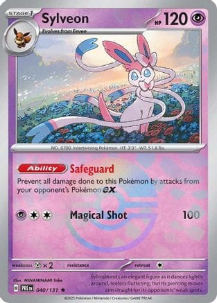 'Pokemon - 'Sylveon (Poke Ball Pattern) 040/131  - Holofoil SV Prismatic Evolutions - Rare