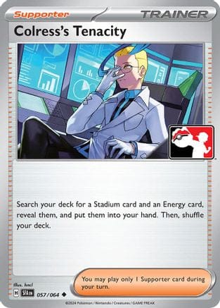 'Pokemon - 'Colress's Tenacity 057/064  Prize Pack Series Cards - Uncommon