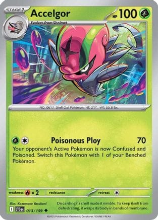 'Pokemon - 'Accelgor 013/159  SV09 Journey Together - Uncommon
