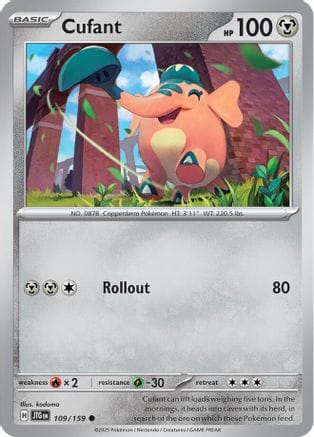 'Pokemon - 'Cufant 109/159  SV09 Journey Together - Common