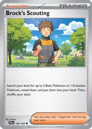 'Pokemon - 'Brock's Scouting 146/159  SV09 Journey Together - Uncommon