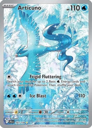 'Pokemon - 'Articuno 161/159  - Holofoil SV09 Journey Together - Illustration Rare