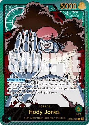 Hody Jones (SPR) (OP06-020) - Extra Booster: Anime 25th Collection Foil