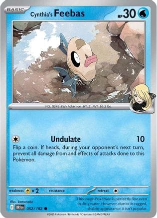 'Pokemon - 'Cynthia's Feebas 052/182  SV10 Destined Rivals - Common
