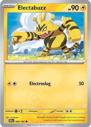 'Pokemon - 'Electabuzz 068/182  SV10 Destined Rivals - Common