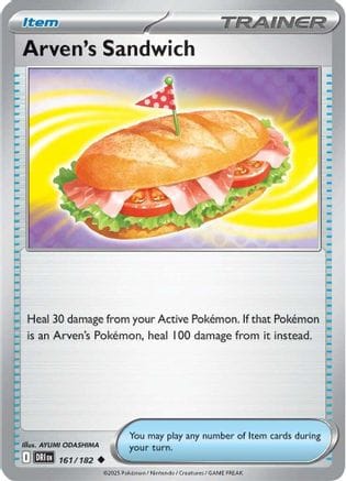 'Pokemon - 'Arven's Sandwich 161/182  SV10 Destined Rivals - Uncommon