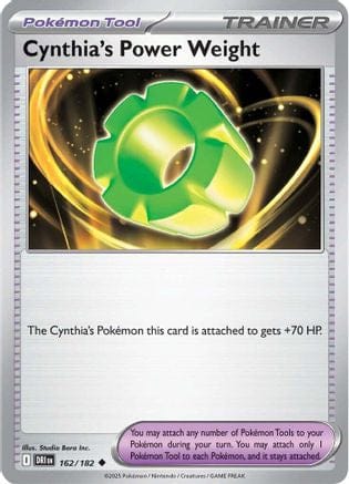'Pokemon - 'Cynthia's Power Weight 162/182  SV10 Destined Rivals - Uncommon