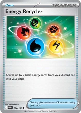 'Pokemon - 'Energy Recycler 164/182  SV10 Destined Rivals - Uncommon