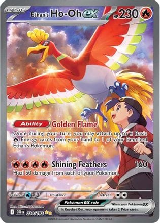 'Pokemon - 'Ethan's Ho 230/182  - Holofoil SV10 Destined Rivals - Special Illustration Rare