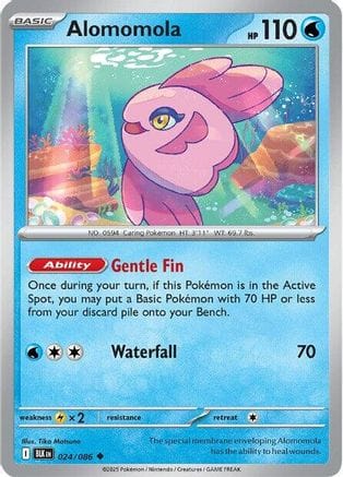 'Pokemon - 'Alomomola 024/086  SV Black Bolt - Uncommon