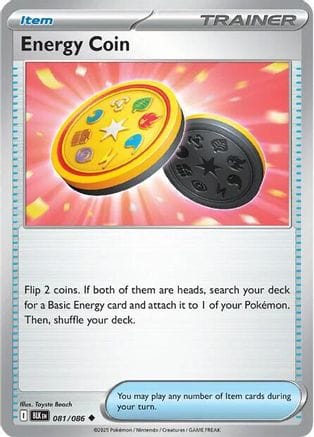 'Pokemon - 'Energy Coin 081  SV Black Bolt - Uncommon