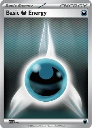 'Pokemon - 'Basic Darkness Energy 023  - Reverse Holofoil SVE Scarlet & Violet Energies - Common