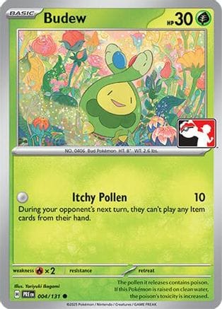 'Pokemon - 'Budew 004  - Holofoil Prize Pack Series Cards - Common