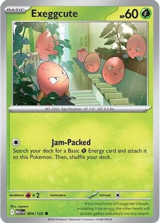 'Pokemon - 'Exeggcute 004/132  ME01 Mega Evolution - Common