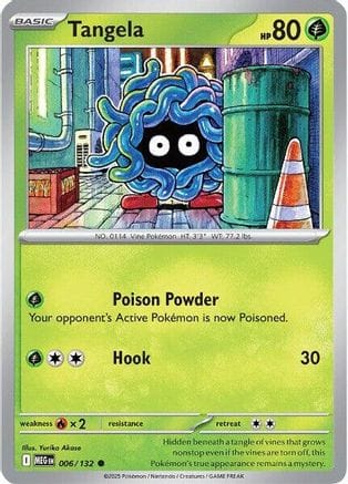 'Pokemon - 'Tangela 006/132  ME01 Mega Evolution - Common
